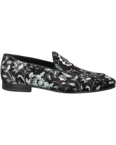 Giovanni Conti Loafers Textile Fibers, Soft Leather - Black