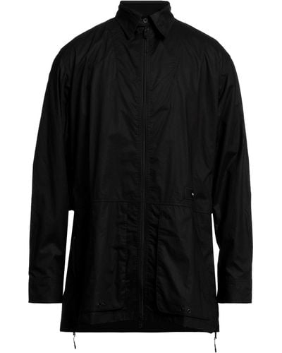 Y-3 Overcoat & Trench Coat - Black