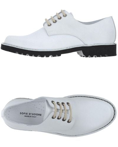 Sofie D'Hoore Lace-Up Shoes - White