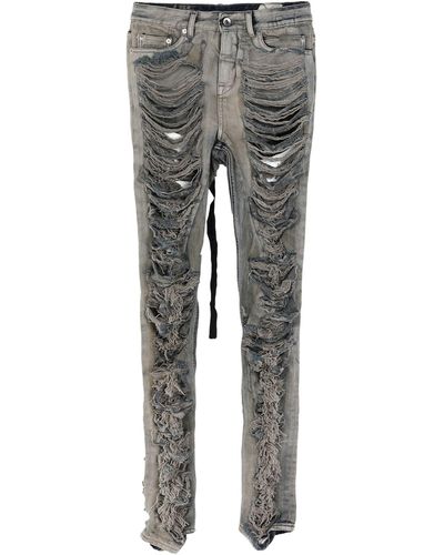 Rick Owens Jeans Cotton - Gray