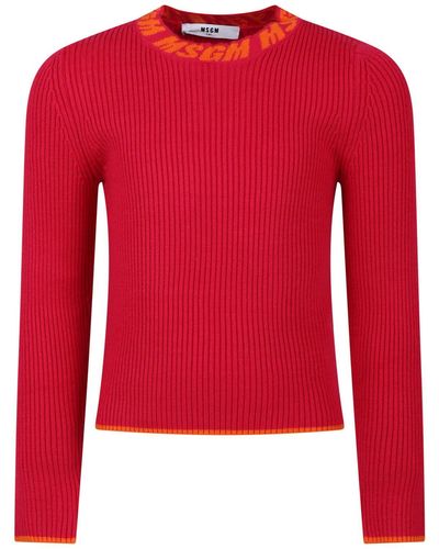 MSGM Pullover - Rouge