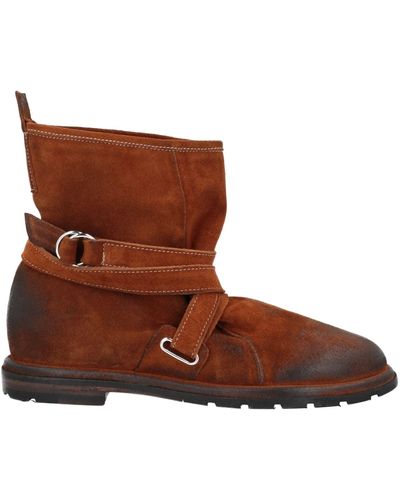 Preventi Tan Ankle Boots Soft Leather - Brown