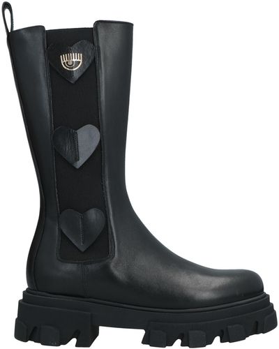 Chiara Ferragni Knee Boots - Black