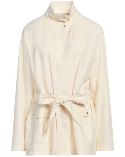 Agnona Overcoat & Trench Coat - White