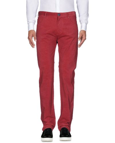 Armani Jeans Casual Trousers - Red