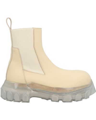 Rick Owens Ankle Boots - Natural