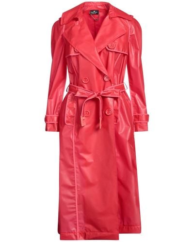 Elisabetta Franchi Overcoat & Trench Coat - Red