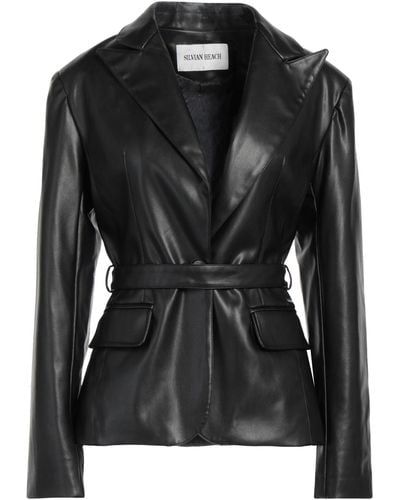 Silvian Heach Overcoat & Trench Coat - Black