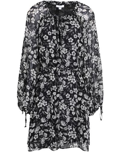 TOPSHOP Bell Sleeve Cut Out Mini Dress - Multicolor