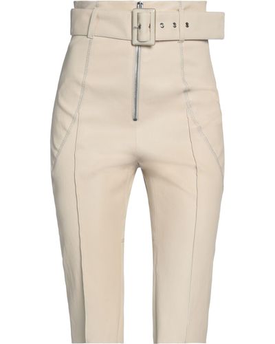DROMe Cropped Trousers - Natural
