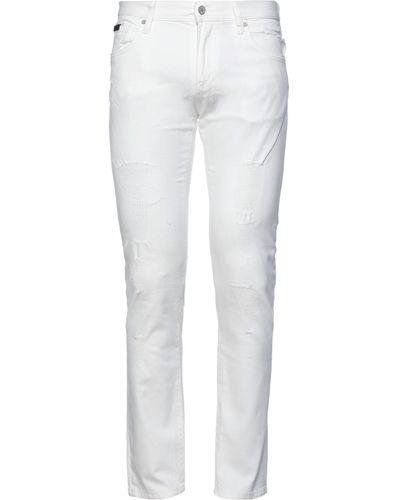 Armani Exchange Denim Trousers - White