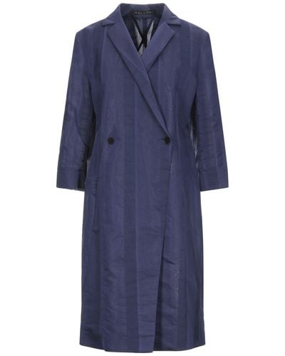 Malloni Overcoat & Trench Coat - Blue
