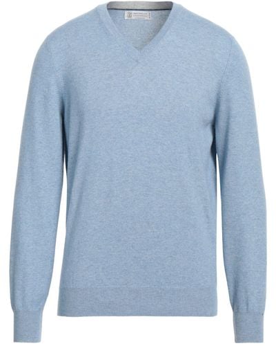 Brunello Cucinelli Pullover - Bleu