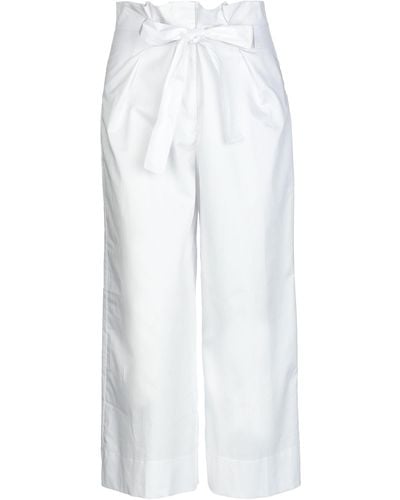 Kaos Cropped Pants - White