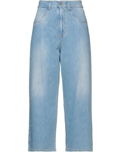 Manila Grace Denim Cropped - Blue