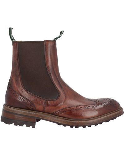 Green George George Ankle Boots Leather - Brown