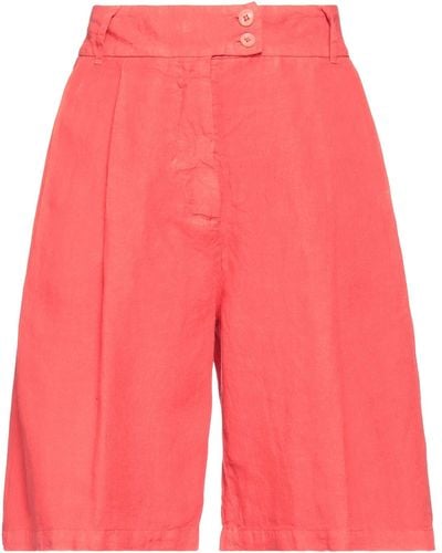 120% Lino Shorts & Bermuda Shorts - Red