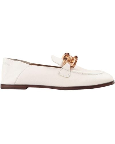 See By Chloé Ivory Loafers Goat Skin - White