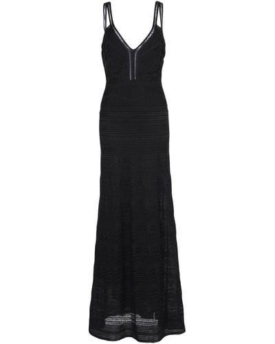 M Missoni Maxi Dress Cotton, Polyamide - Black