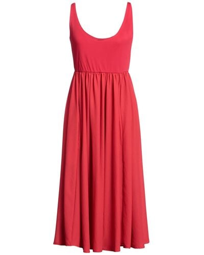 SEVENTY SERGIO TEGON Midi Dress Polyester, Elastane - Red