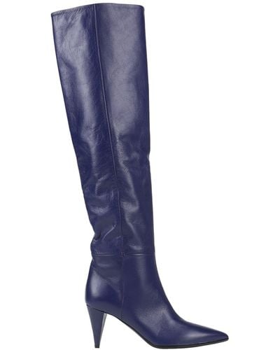 Strategia Knee Boots - Blue