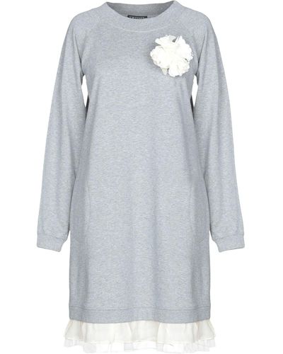 Twin Set Short Dress - Grey