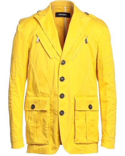 Men's Blazer Stylish Yellow Blazer Men Elegant Colour Coat Party Wear Blazer  Men Wedding Coat One Button Coat -  Norway