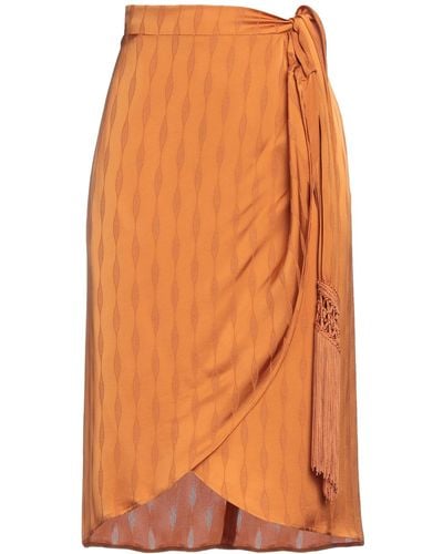 Nenette Midi Skirt - Orange