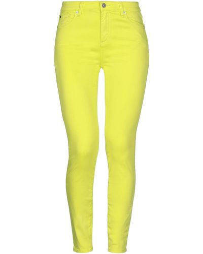Armani Exchange Denim Trousers - Yellow