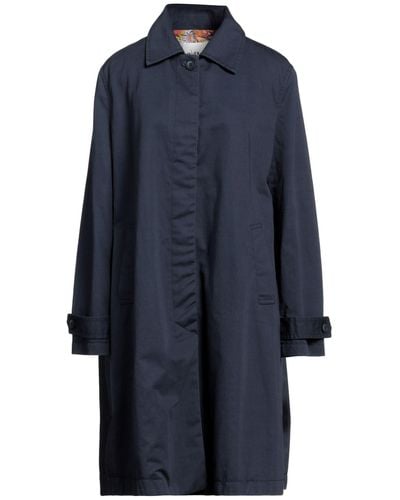 Ottod'Ame Overcoat & Trench Coat - Blue