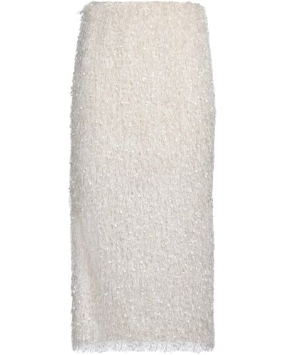 MEIMEIJ Midi Skirt Polyester - White
