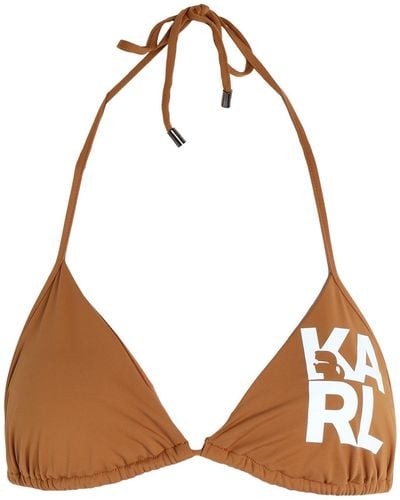 Karl Lagerfeld Top de bikini - Marrón