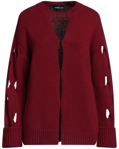 FEDERICA TOSI Cardigan Wool, Cashmere - Red