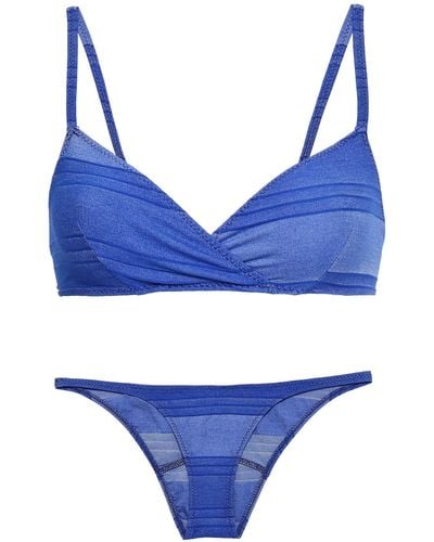 Lisa Marie Fernandez Bikini - Blau
