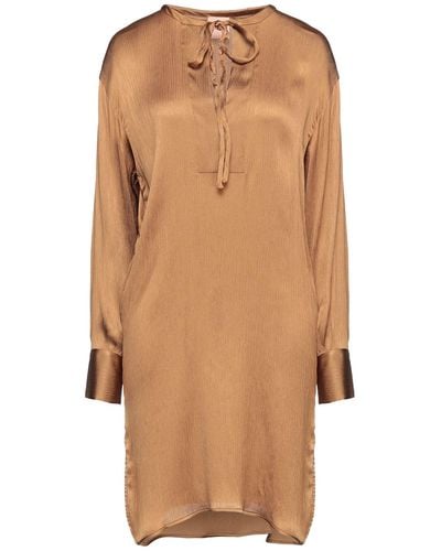Nude Mini Dress - Brown