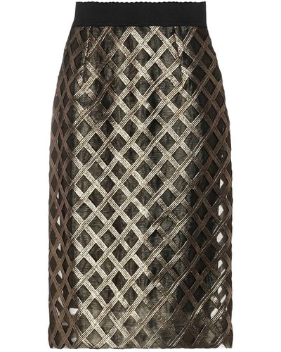 Dolce & Gabbana Midi Skirt - Metallic
