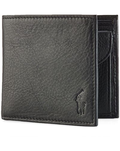 Polo Ralph Lauren Leather Billfold Wallet - Black