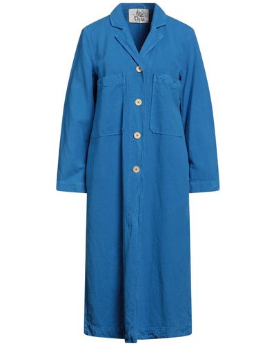 Attic And Barn Overcoat & Trench Coat - Blue
