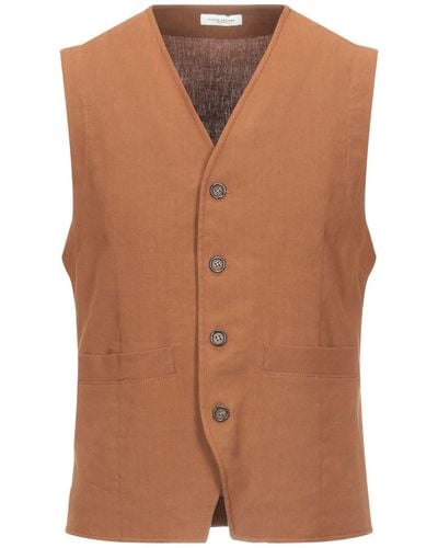 Paolo Pecora Tailored Vest - Brown