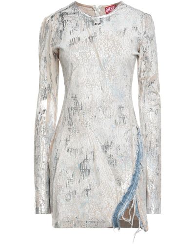 DIESEL Mini Dress Cotton, Elastane - Gray