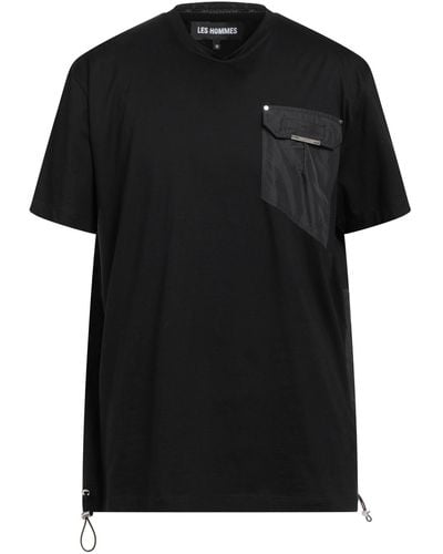 Les Hommes Camiseta - Negro