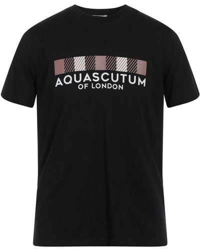 Aquascutum T-shirts - Schwarz
