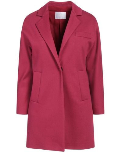 Annie P Overcoat & Trench Coat - Red