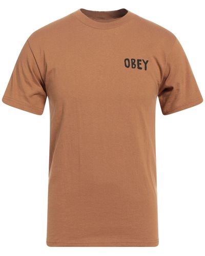 Obey T-shirt - Brown