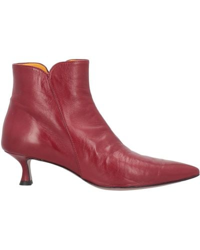 Mara Bini Ankle Boots - Red