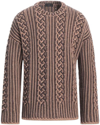 Alanui Camel Sweater Virgin Wool - Brown