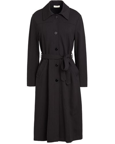 Siyu Overcoat & Trench Coat - Black