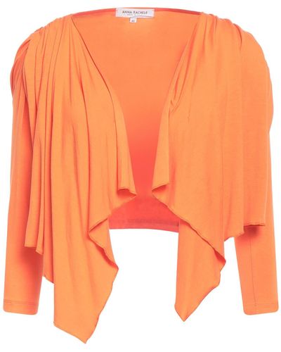 Anna Rachele Wrap Cardigans - Orange
