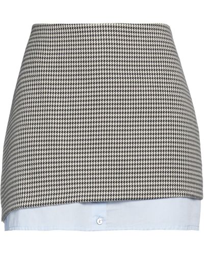 ViCOLO Mini Skirt Polyester, Viscose, Elastane, Cotton - Gray