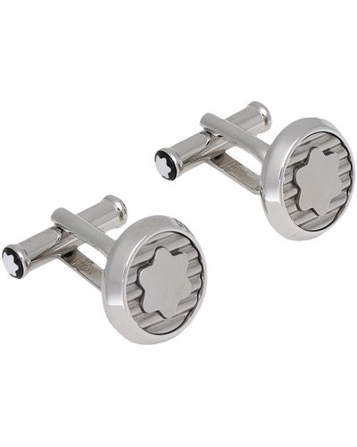 Montblanc Cufflinks And Tie Clips - Metallic